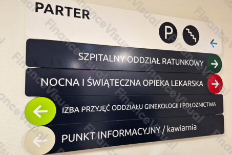 Szpital - tablica informacyjna
