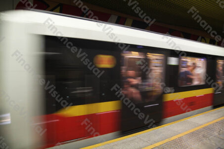 Metro pociąg rozmyty