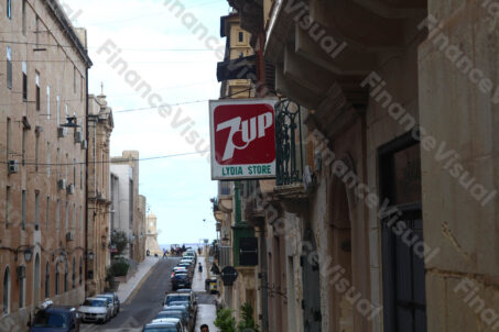 7UP szyld - Valetta