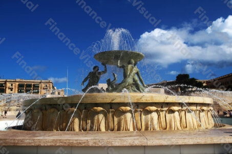 Valetta - fontanna