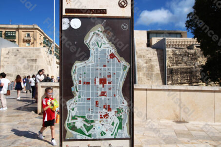 Valetta - mapa miasta