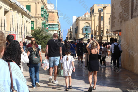 Valetta - turyści 1